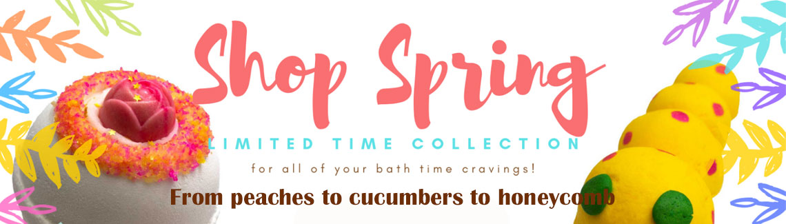A Limited Collection of Spring Fragrances in our Bath Bombs